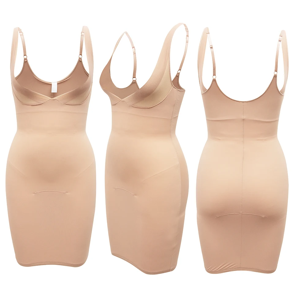best tummy control shapewear Women Shaperwear Seamless Full Slips for Under Dresses Tummy Control Underskirts Slimming Underwear Smooth Camisole Body Shaper assets by spanx