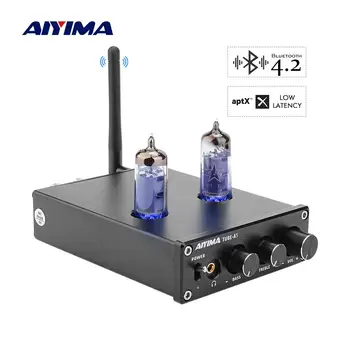 

AIYIMA Bluetooth TPA3116D2 Power Hifi Digital Home Amplifiers Audio Board 50Wx2 Potable Stereo Vacuum 6J4 Tube Amp Amplificador