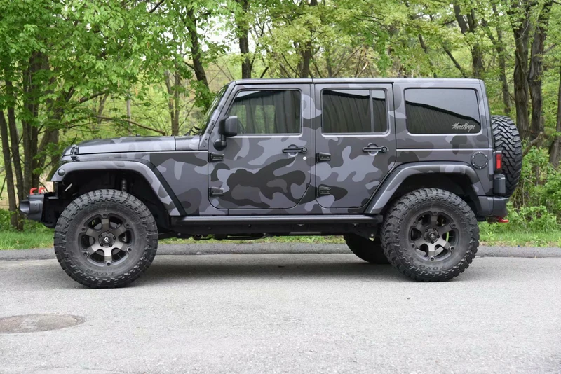 Best Offers Zwart Grijs Camouflage Auto Wrap Folie Camo Zwart Grijs Vinyl Film Voor Auto Sticker Wrapping Met Lucht Gratis Bellen