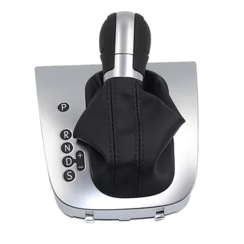 

Original Leather Black Line Stitching AT DSG Gear Shift Knob Lever Cover For Golf 6 MK6 G T I Jetta MK6 GLI Automatic