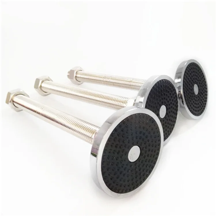 Heavy Duty wan xiang jiao bei M16m20m24 Universal Adjustable Foot Carbon Steel Solid Iron Goblet