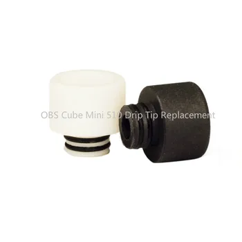 

Eleaf Melo 5/Taifun GT3 GT III/OBS Cube Mini 510 Drip Tip Wide Bore Teflon mouthpiece