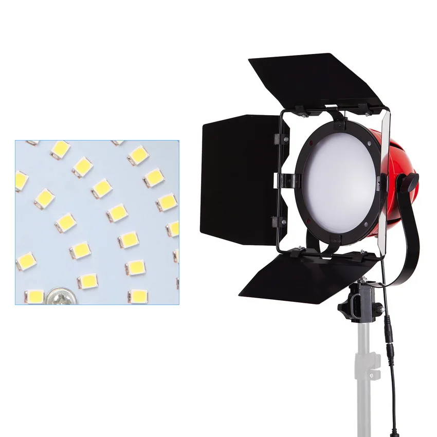 65W 5500K Illuminazione Fotografica Dimmerabile Illuminazione Stroboscopica Testa Lampada Con Supporto Luce Per Videocamera Video Fotografico