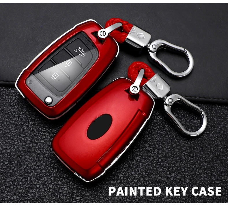 Carbon Fiber Car Smart Key Cover Case Fob For Hyundai Elantra Solaris i35 i40 Sonata Santa Fe Verna Tucson Genesis Accessories - H50d4573a845e4e6b9b25fc95c63121c3B