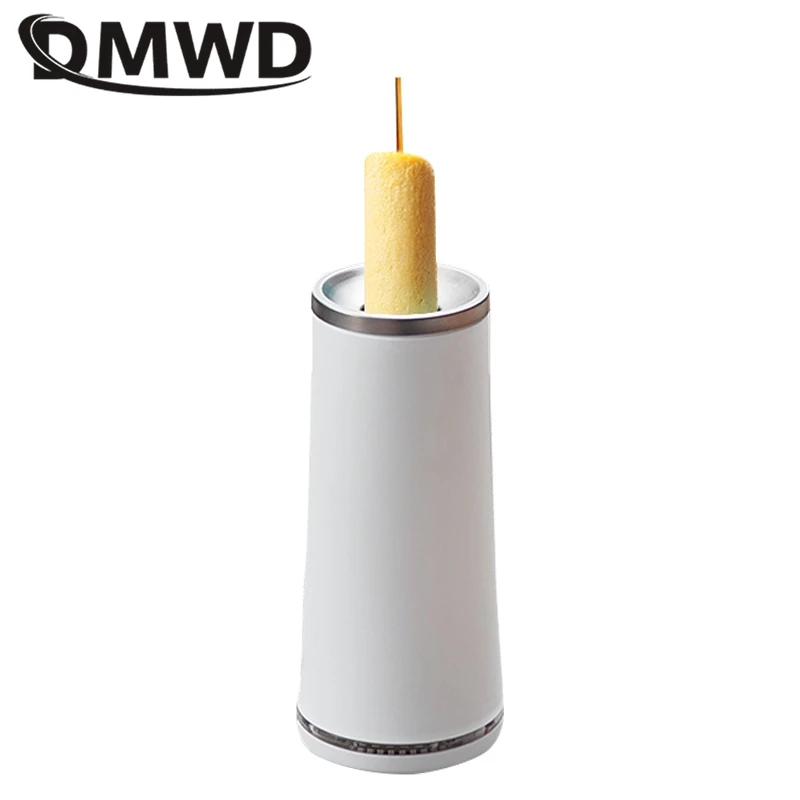 DMWD Single Tubes Electric Egg Cooker Breakfast Maker Automatic Eggs Pancake Roll Machine Sausage Dog Egg Cup Nonstick 220V