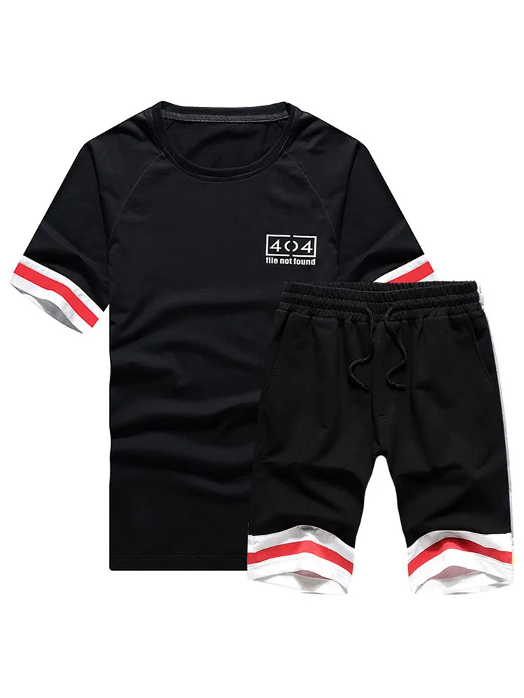 Summer Men Set New Short Sleeve T Shirts Two Piece Tops + Shorts Suit Sportswear Set Men's Clothing Shorts Sets Male Tracksuit Summer Men Set New Short Sleeve T Shirts Two Piece Tops + Shorts Suit Sportswear Set Men's Clothing Shorts Sets Male Tracksuit