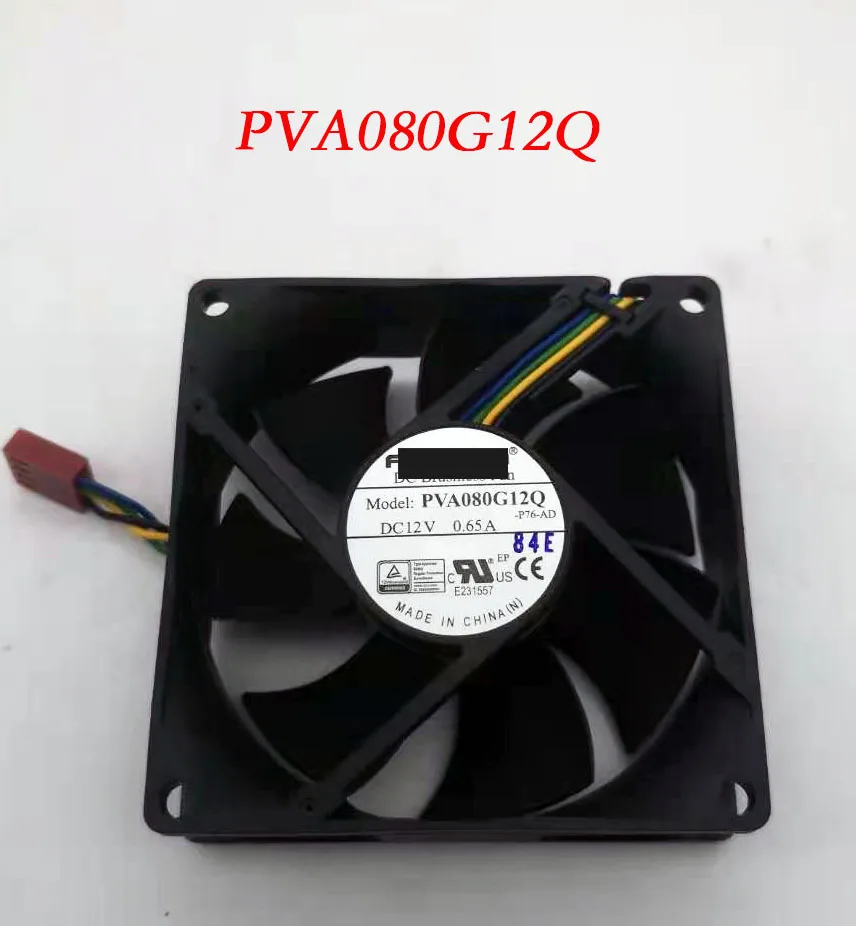Для Emacro для Foxconn PVA080G12Q DC 12V 0.65A 4-проводной 80x80x25 мм Сервер вентилятор охлаждения |