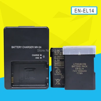 

2pc EN-EL14 EN-EL14a ENEL14 EL14 for Nikon P7800 P7700 P7100 D3400 D5500 D5300 D5200 D3200 D3300 With MH-24 charger