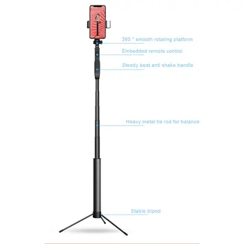 

Stable 360Degree Rotation Cell Phone Holder Stable Video Reocording Accessories Monopod Ball Digital Camera