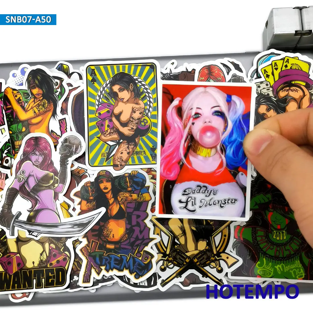 50pcs Punk Rock Graffiti Mix Weird Funny Fashion Stickers for Mobile Phone Laptop Luggage Skateboard Bike Car Art Style Stickers