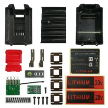 LB2X4020 Li ion Battery Plastic Case Charging Protection Circuit Board PCB Box Shell For Black Decker