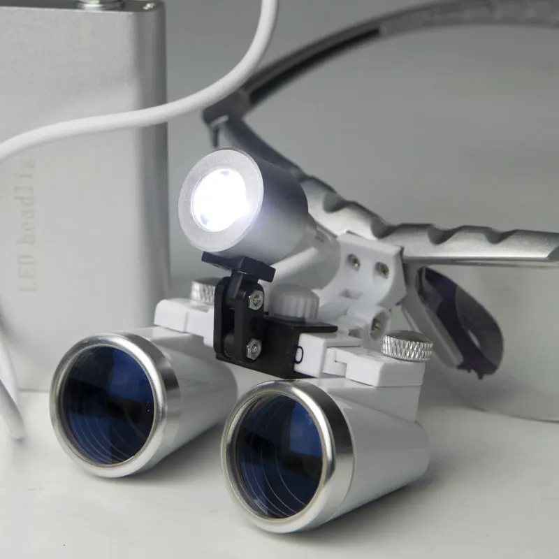 Широкое поле 3.5X Стоматологическое увеличительное стекло светодиодный светильник осветительный глаз Стекло es ортопедическое хирургическое увеличительное стекло