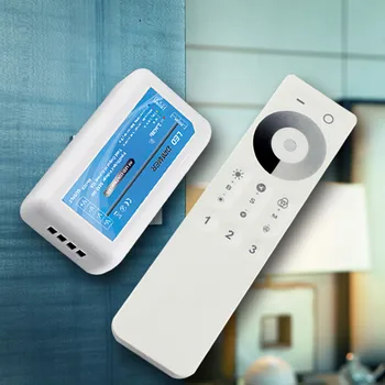 

Touch DST Sync Group Controller Dimmer DC 12V 24V 12A 3 Channel Wireless 2.4G RF Remote Controller for Single Color LED Strips