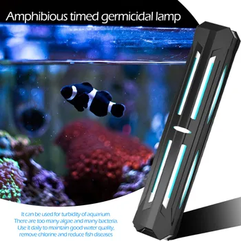 

Fish Tank UV Portable Lamp Waterproof Timing LED Sterilizing Disinfection Protection Household Bactericidal Lights