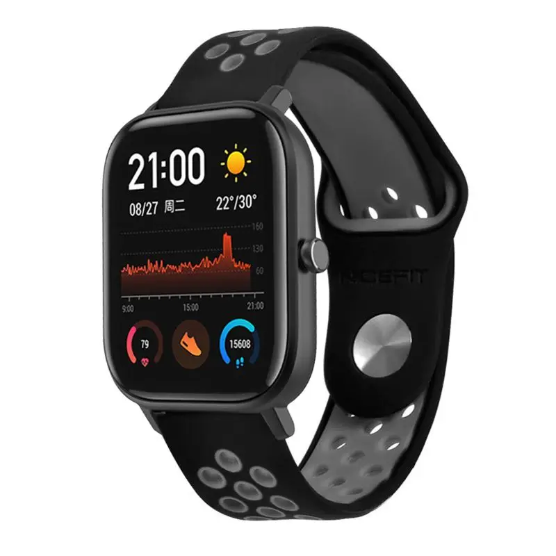 Мягкий силиконовый ремешок для часов для Xiaomi Huami Amazfit GTS/GTR 42 мм часы - Цвет: D