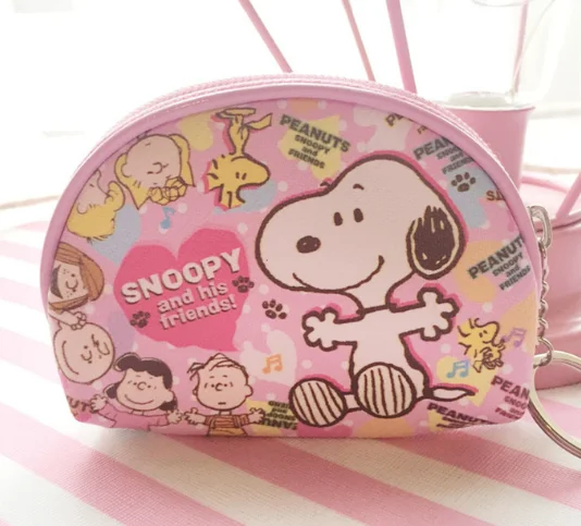 Белый Hello kitty холщовый ручной кошелек для монет и кошелек, чехол, сумка; карманная цепочка для ключей, женская сумка-держатель для макияжа - Цвет: Белый