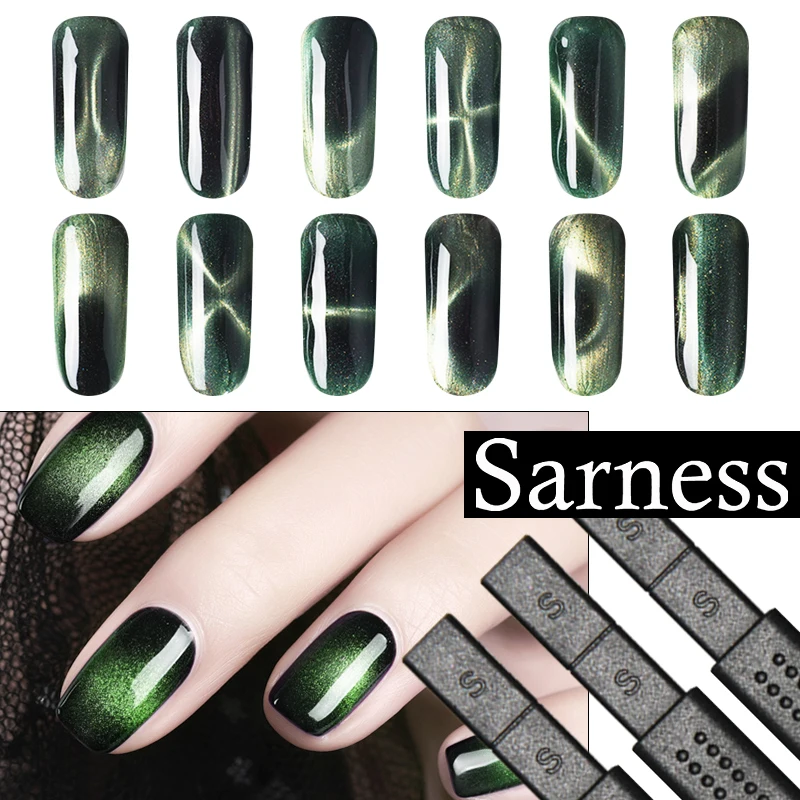 

Sarness Magnet Stick for Cat Eyes Nail Gel Polish 3d Line Strip Effect Strong Magnetic Pen Tools Double Headed Nail Art