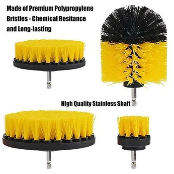 

8-Pack Electric Drill Brush Cordless Drill Scrub Pads Grout Power Scrubber Cleaning Pool Brush Tub House Super Absorbent Car Win