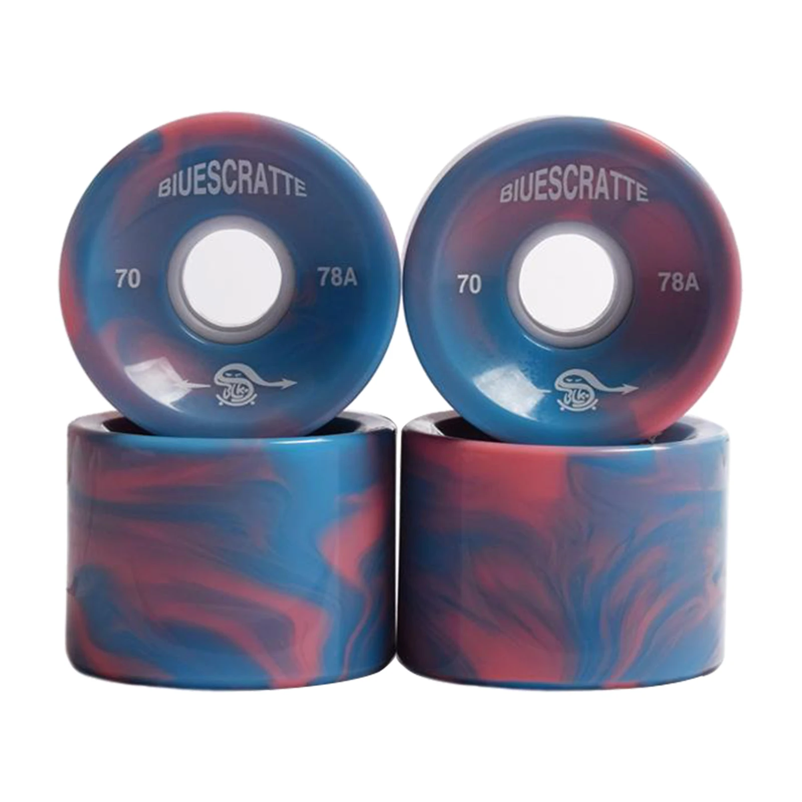 4x 78A Hardness Skateboard Wheels 70X51mm Longboard Roller Parts