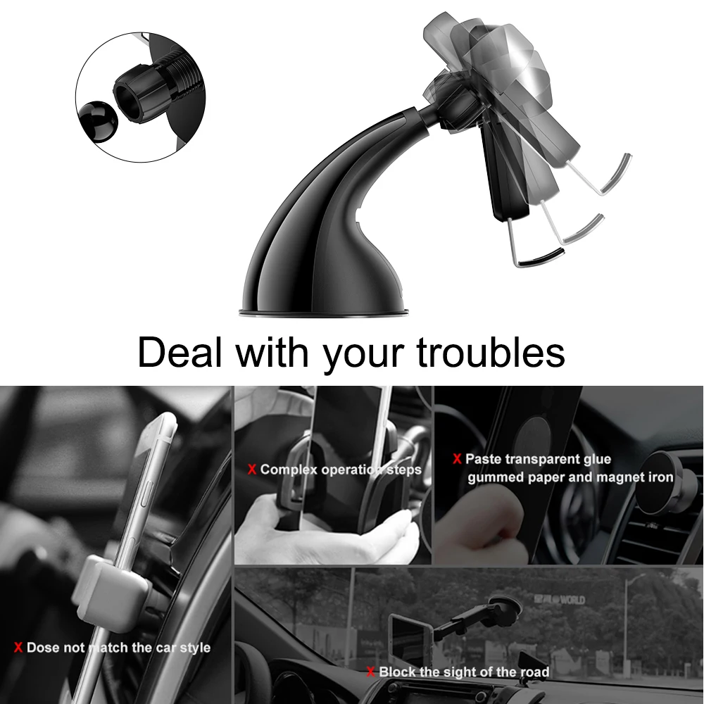 Автомобильный держатель Swalle для телефона в автомобиле, крепление на вентиляционное отверстие, крепление без магнита, держатель для мобильного телефона, gps подставка для iPhone XS MAX, Xiaomi, huawei