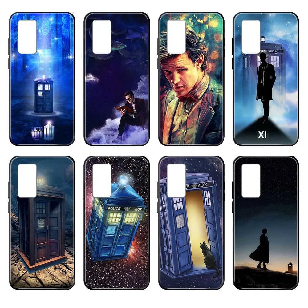 Doctor Who luxury hoesjes Чехол для мобильного телефона черный чехол Huawei nova P Y 2 3 6 7 8 9 10 20 30 I