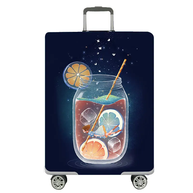 Толстый Дорожный Чехол для багажа, спящий мишка, защитный чехол для багажника, чехол для чемодана 18 ''-32'', эластичный чехол для чемодана