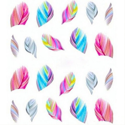 3D Nail Stickers For Nails Self Adhesive Stickers Popular Pictures Watercolor Floral Flower Nail Sticker Nail Decals Set