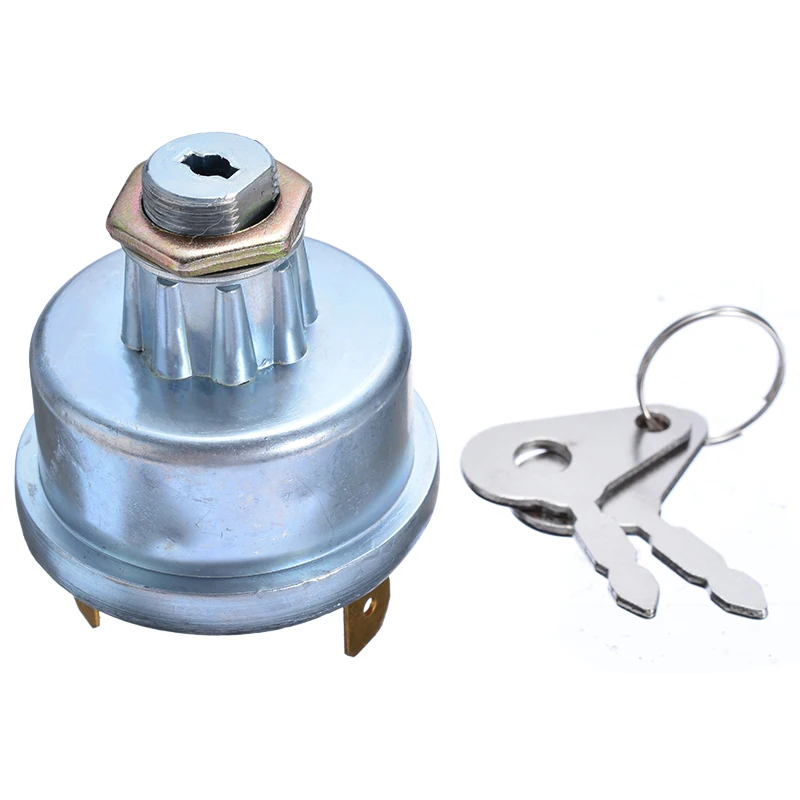 1pcs Universal 4 Position Tractor Ignition Switch with 2 Keys Ignition Switch For Lucas 35670 128Sa