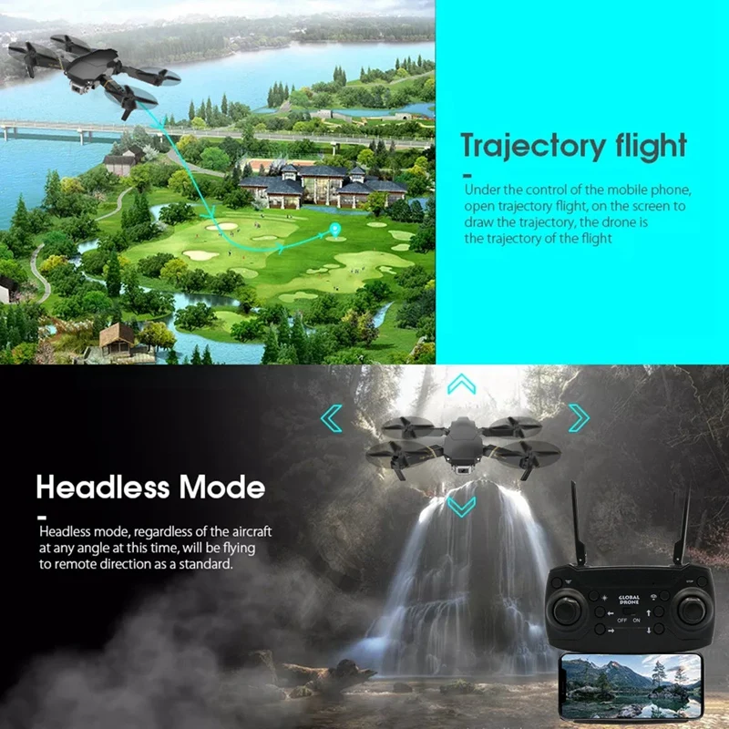 Gd89 Wifi Fpv 480P Hd воздушная Дрон камера режим поддержания высоты складной Радиоуправляемый Дрон 2,4 ГГц технология защиты от помех