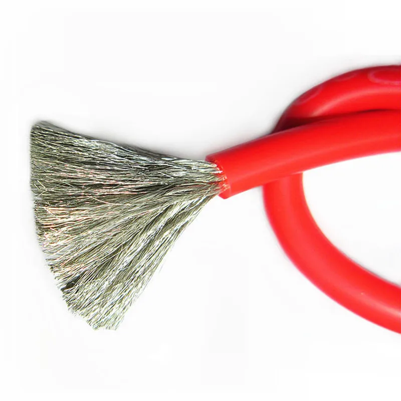 Термостойкий гибкий силиконовый кабель 6AWG Экстра Мягкий провод высокая температура 200 градусов