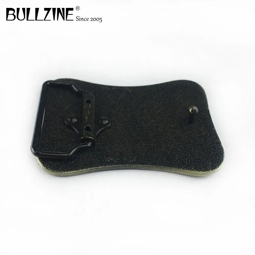 Пряжка для ремня Bullzine из цинкового сплава с цветком в западном стиле под старину