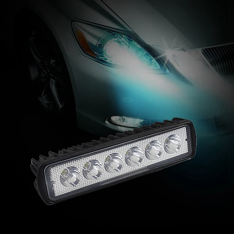 

New 18W 12V LED Work Light Bar Spotlight Flood Lamp Driving Fog Offroad LED Work Car Light For SUV 4WD Led Beams