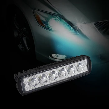 

New 18W 12V LED Work Light Bar Spotlight Flood Lamp Driving Fog Offroad LED Work Car Light For SUV 4WD Led Beams