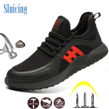

Men's safety shoes antiskid anti puncture insulation waterproof labor protection shoes outdoor breathable Steel Toe Work Shoes