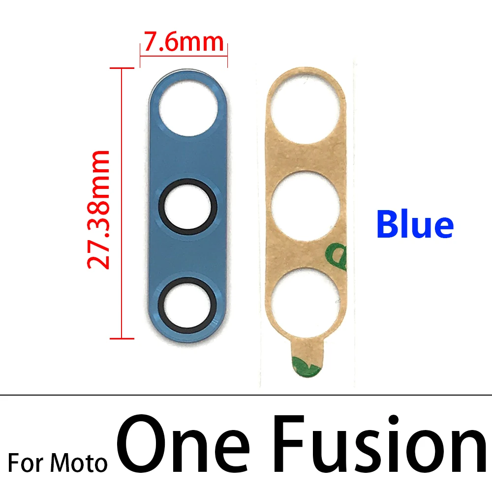 Moto One Zoom Fusion Plus 하이퍼 비전 액션 매크로 후면 카메라 유리 렌즈 (스티커 포함) 용 새 카메라 유리