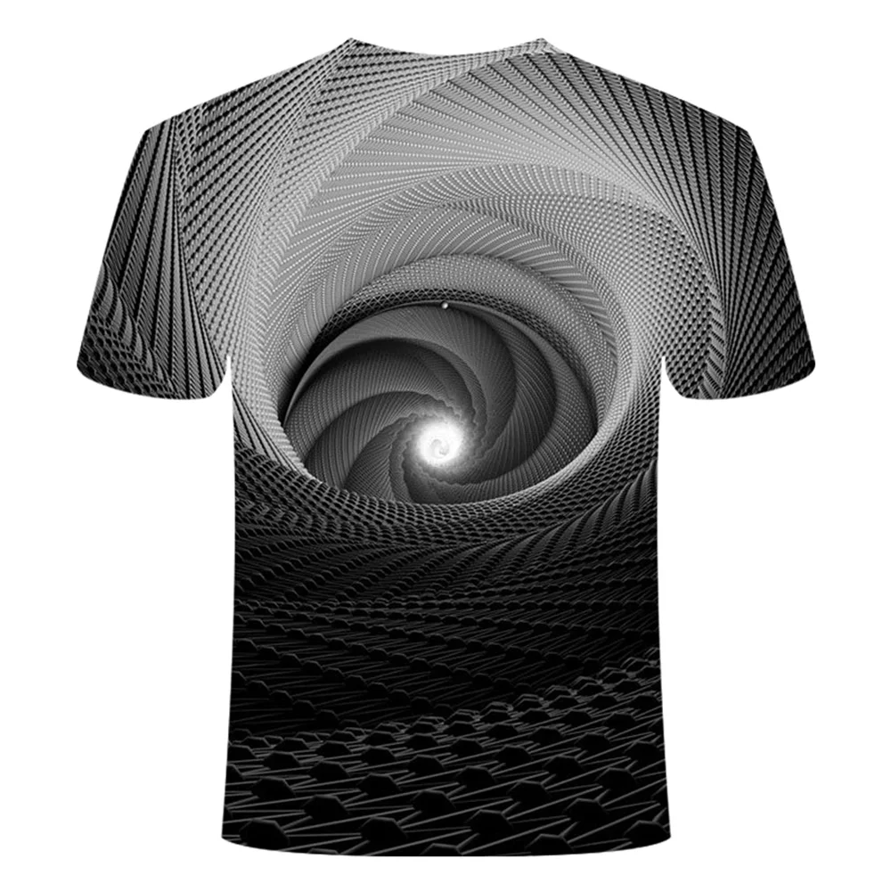 Vertigo hipnotyczny 3d koszulka męska lato T koszula 3D Vertigo hipnotyczny 3d koszulka męska lato T koszula 3D