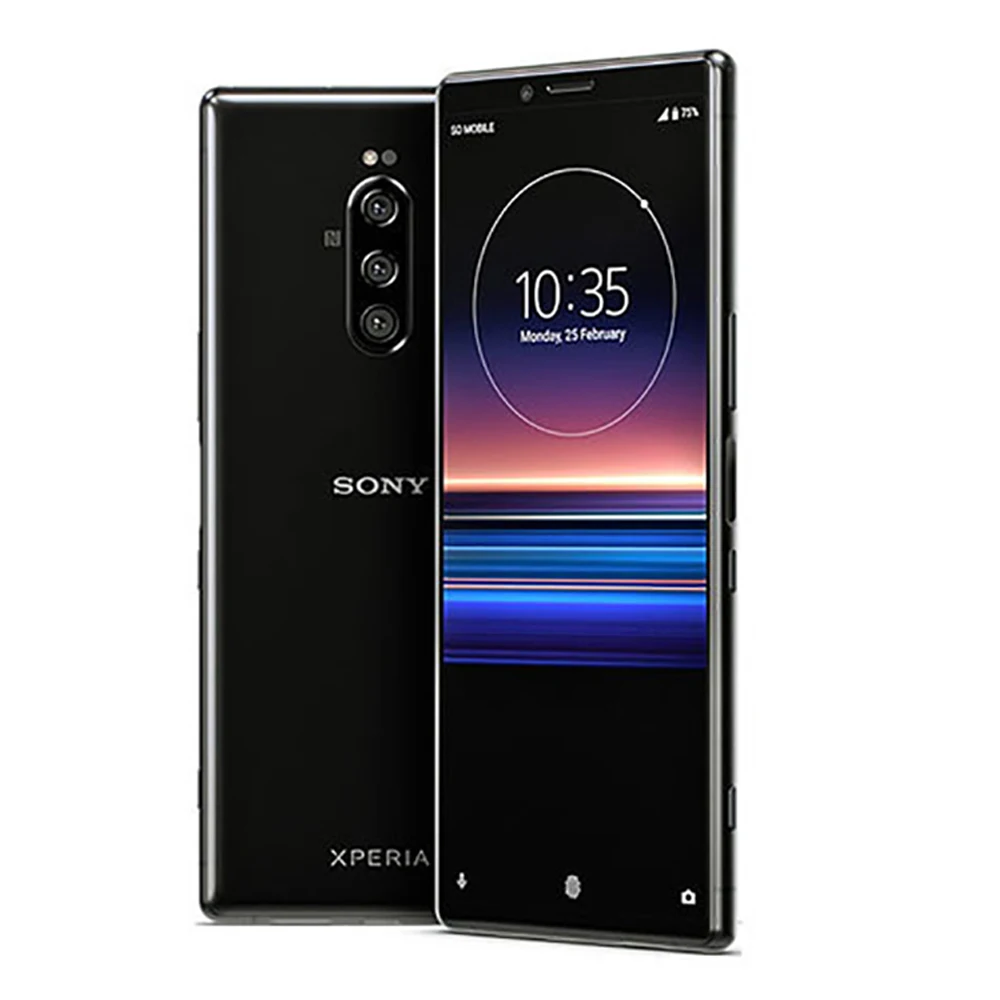 SONY Xperia ブラック Smartphone Sony Xperia 1 XZ4 64GB 6GB RAM, 128GB 6GB RAM Single
