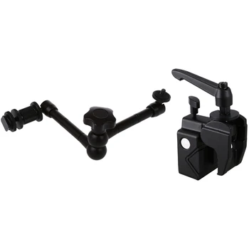 

1pcs 11 Inches Flexible ic Arm & 1pcs Universal Rail Clip Camera Fixing Mount Clip Clamping Stand Holder Bracket