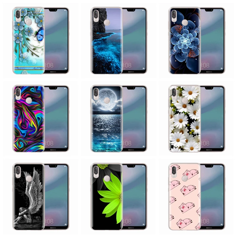 Мягкий чехол для huawei Honor 7A 8A 8X 8C 9 10 mate 20 P Smart P10 Lite Nova 3 TPU мультфильм под стеклом D009 |