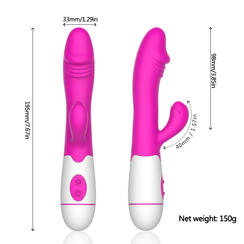 30 Speed Rabbit Vibrator Female Clitoral Stimulation Rechargable Realistic Dildo G Spot Magic Wand Adult Women Sex Toys | Красота и