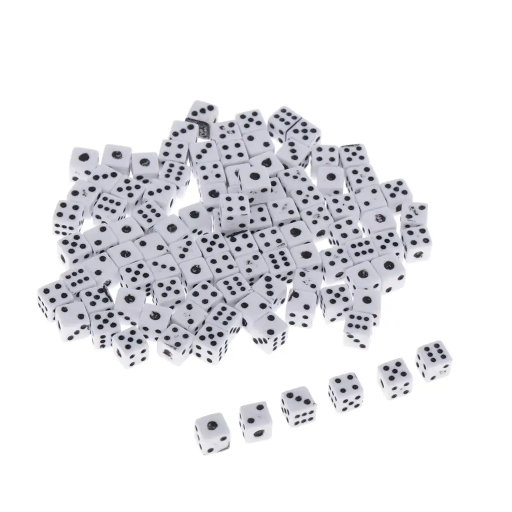 100 Pieces Of 5 Mm Six Sides D6 Dies Dies For Dungeons And Dragon Game
