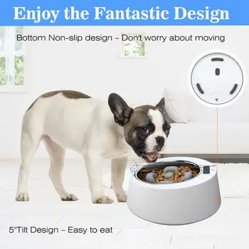 

Pet Dog Intelligent Feeding Bowl Scale Quantitative Feeding Basin Pet Slow Food Weighing Bowl Pet Bowl Stainless Steel Cat Bowl