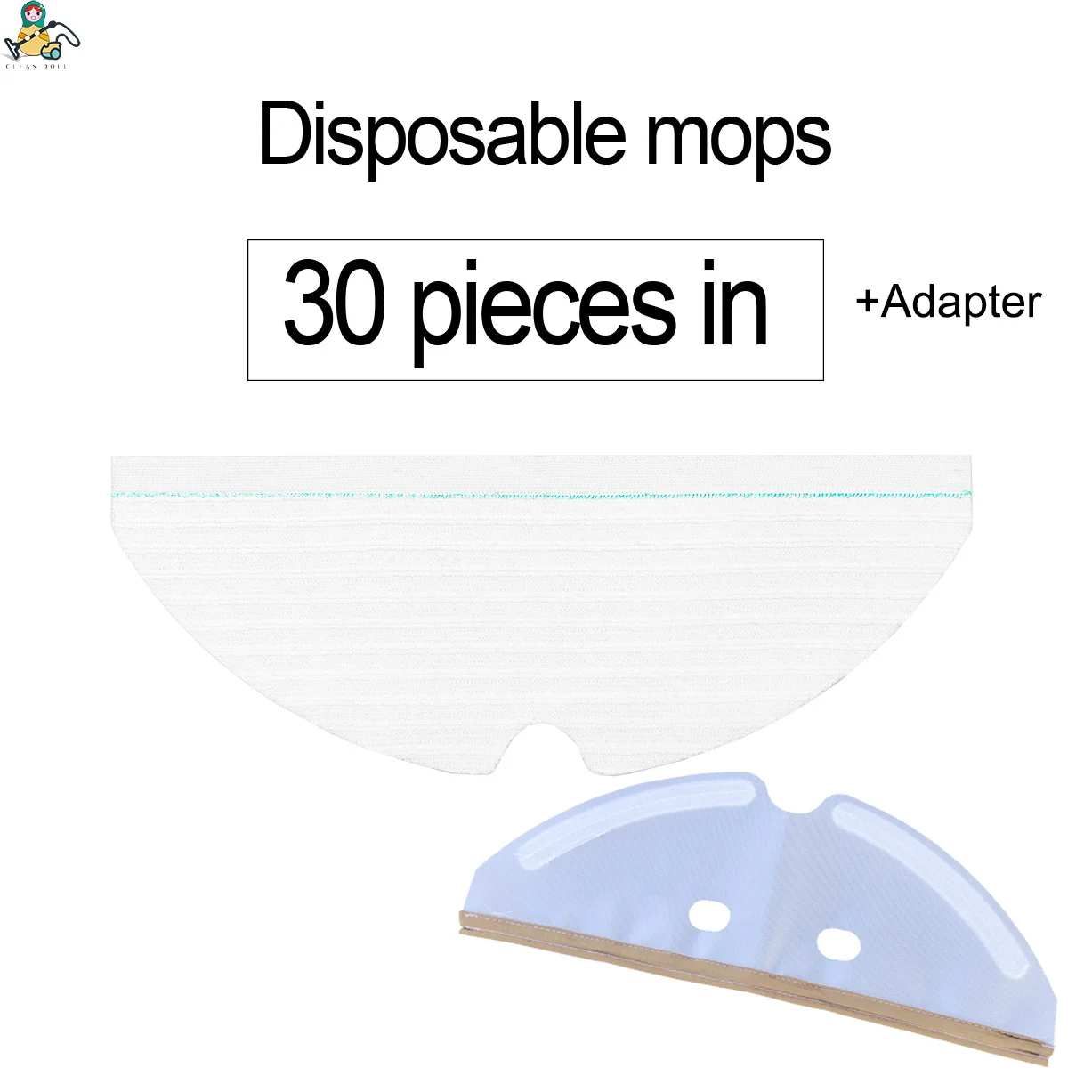 2x Dry+Wet Mopping Cloths Pad Kits For Xiaomi Roborock S50 Robot Vacuum Cleaner 2x Dry+Wet Mopping Cloths Pad Kits For Xiaomi Roborock S50 Robot Vacuum Cleaner