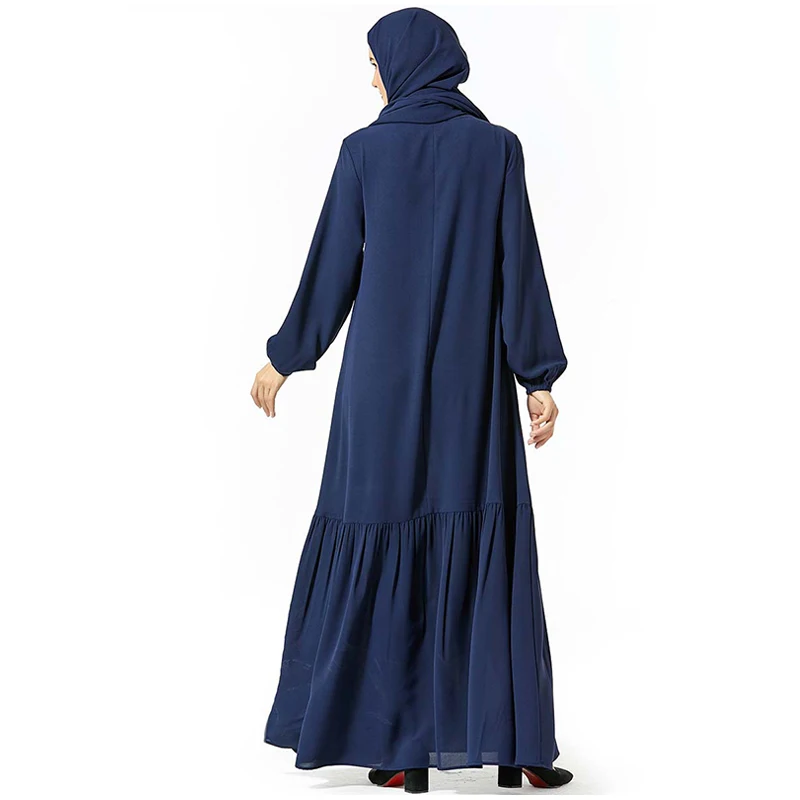 Абайя кафтан Дубайский хиджаб мусульманское платье турецкие платья для девочек мусульманская одежда для женщин Кафтан Tesettur Elbise Baju мусульманская Wanita