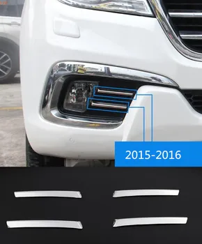 

For Haval H9 2015-2018 ABS Chrome Front fog lights Decorative strip anti-scratch protection car accessories
