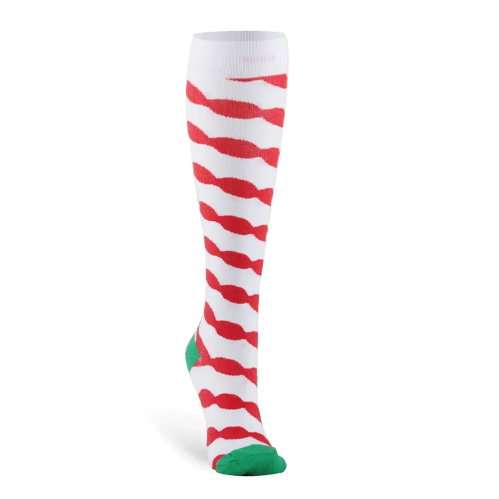 Merry Christmas унисекс Compressio носки с принтом зимние женские мужские ковровые носки подарок для пары вечерние Calcetines de invierno#2