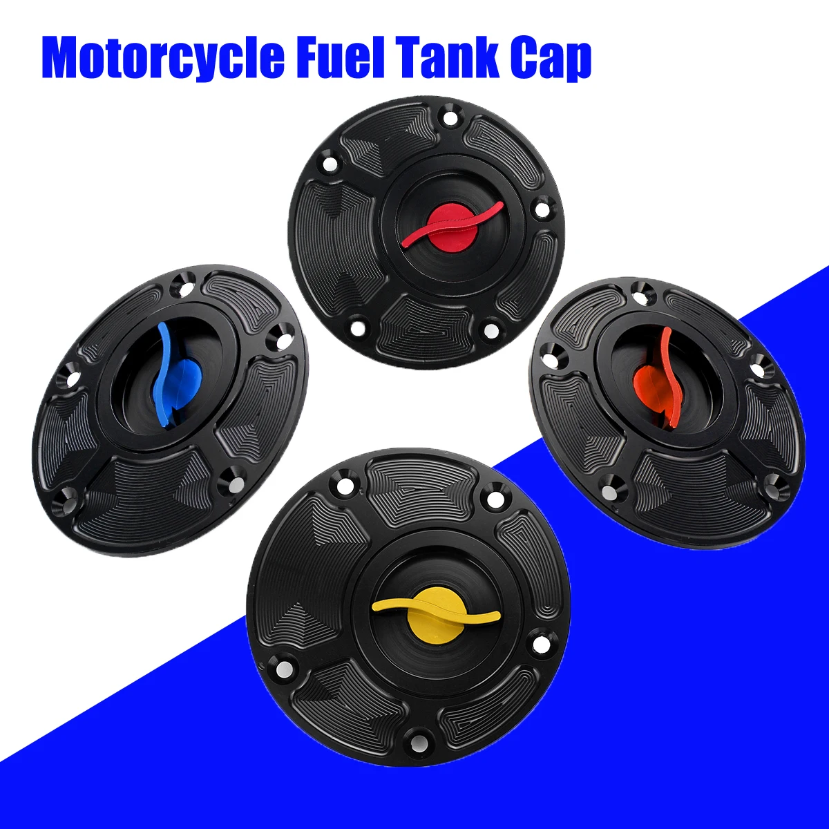 

Motorcycle Fuel Tank Cap Gas Oil Tank Cover For Yamaha FZ1/FZ6/FZR750/1000/R1/R6/YSR50 Petrol Cover CNC Aluminum
