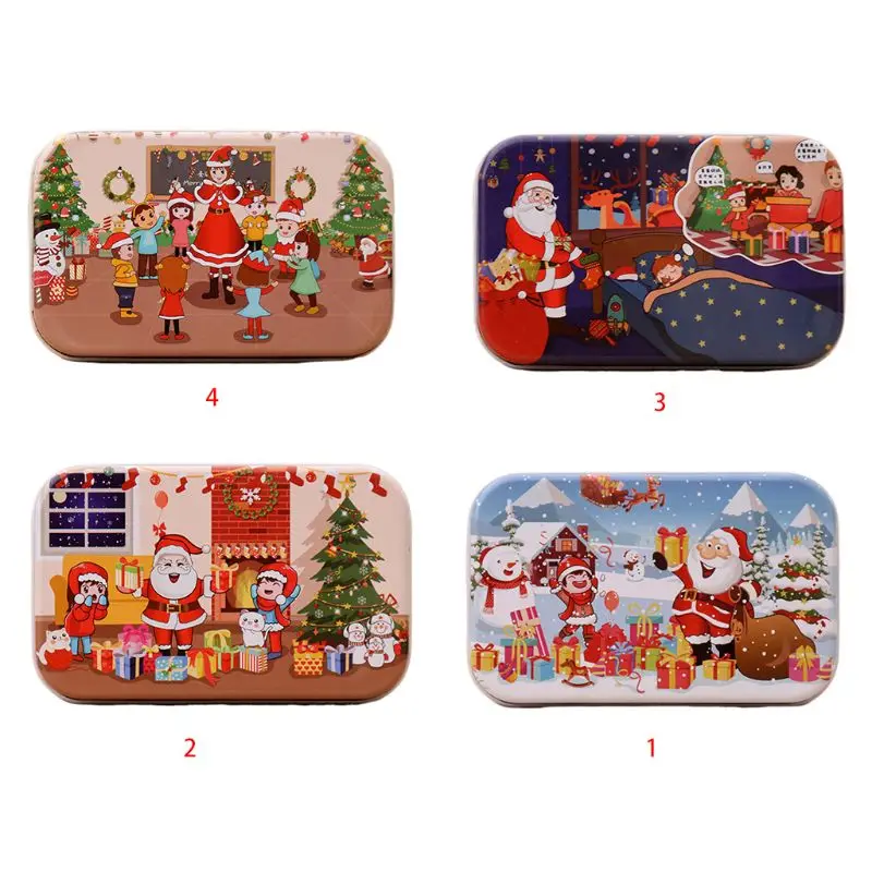 60 Pieces Children Wooden Jigsaw Puzzle Christmas Santa Claus Educational Toy