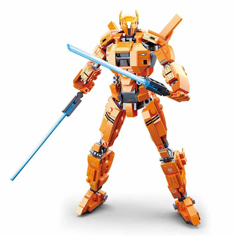 Конструктор робот из серии фильмов Mecha развивающие игрушки сделай сам|Блочные
