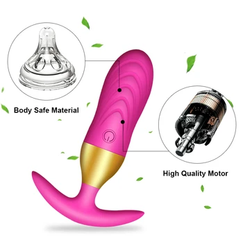 USB Charging 10 Stimulation Wireless Anal Butt Plug Gay Sex Toys for Adult Woman Vaginal Clitoris Vibrator Remote Control Anal 4